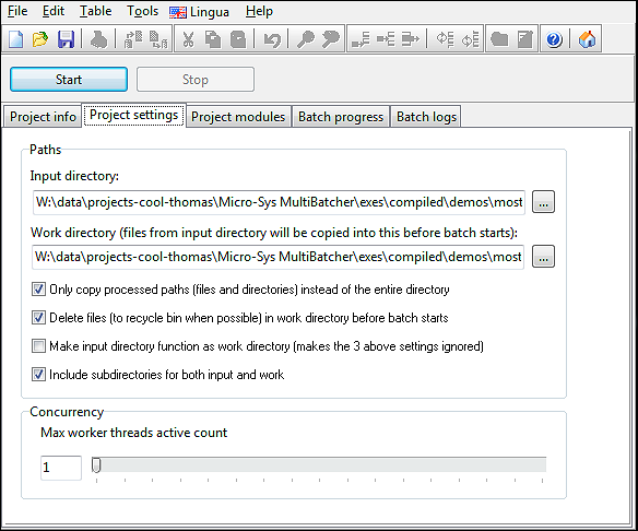 inpurt and work path in automation tools